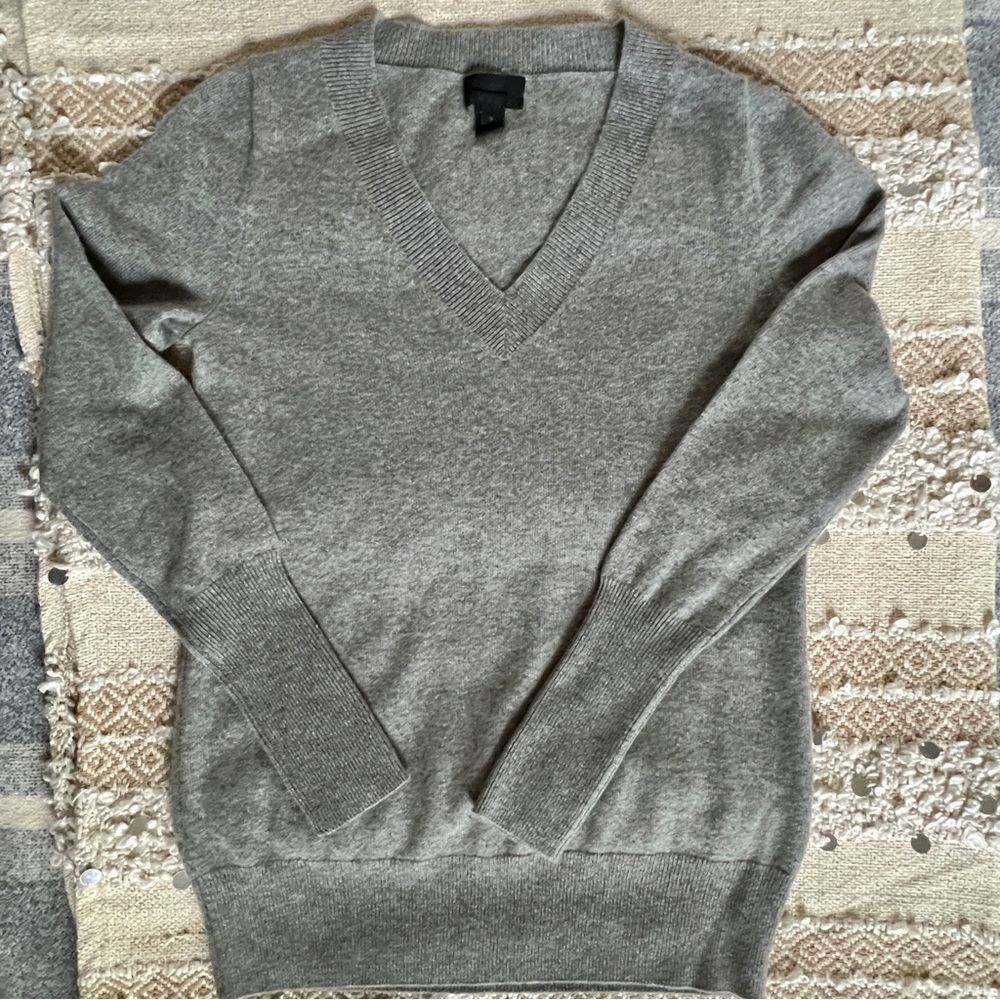 J.Crew 100% Cashmere V-Neck Sweater